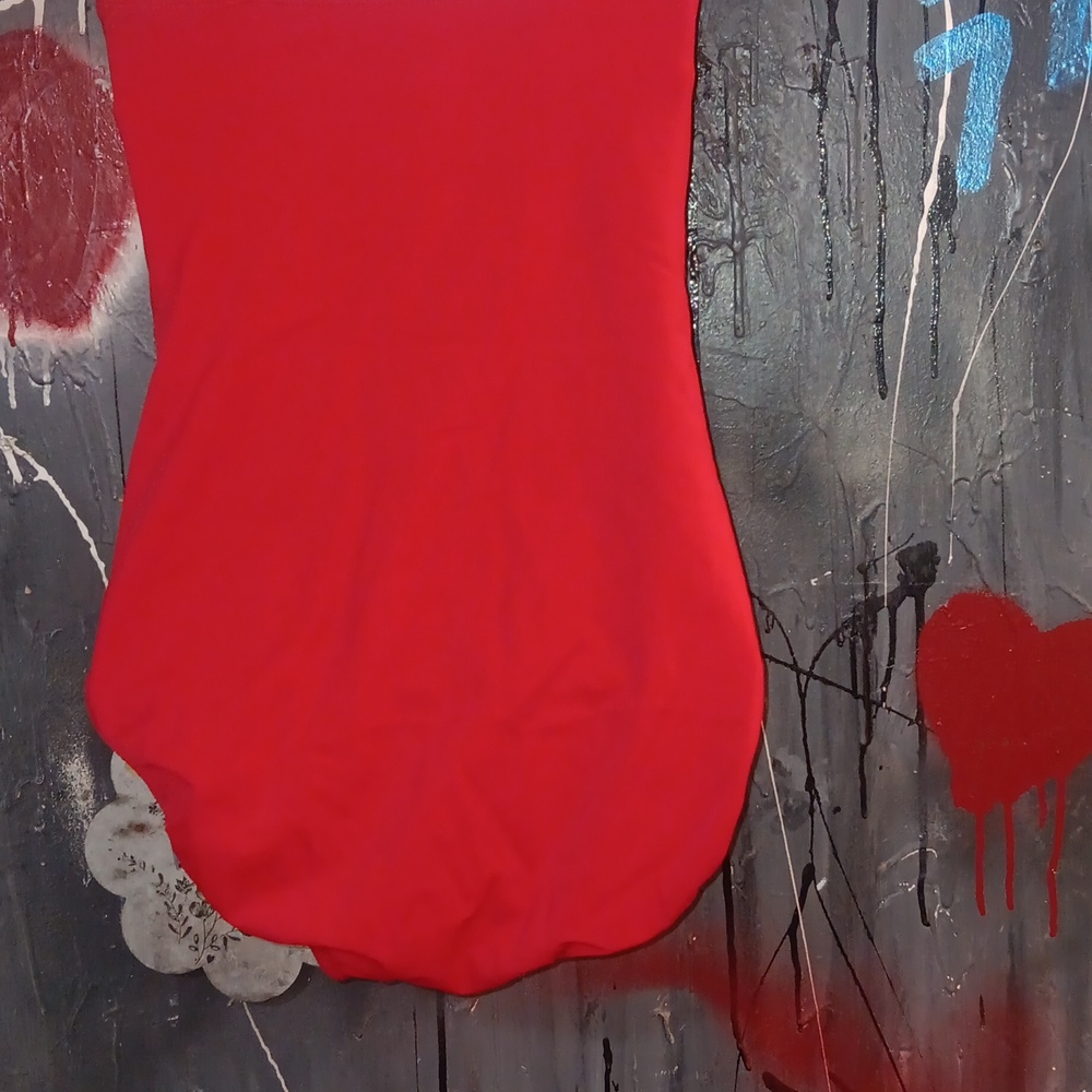 Red One-Piece Swimsuit - Picture 6 of 7